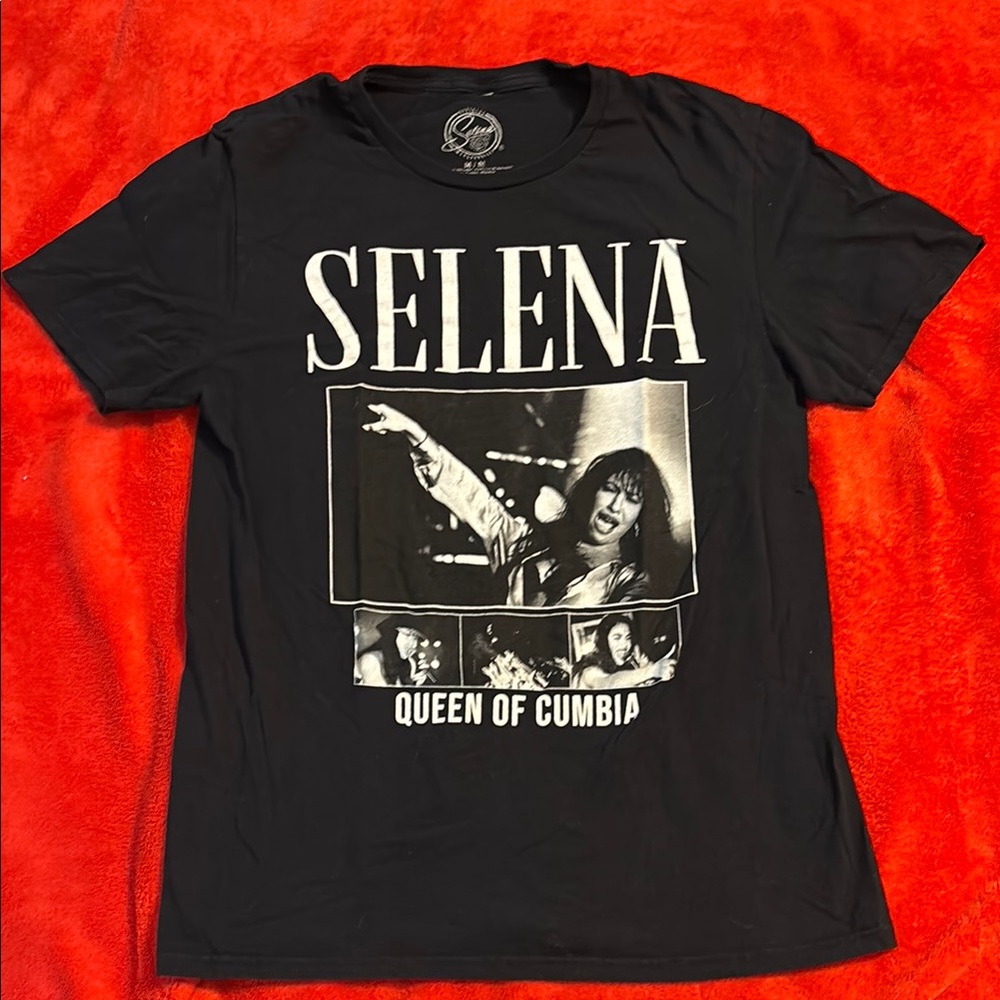 Selena Black Graphic T-Shirt